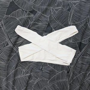 Tobi Sincerely Yours Off Shoulder Bikini Top